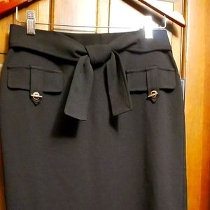 Black pencil skirt
